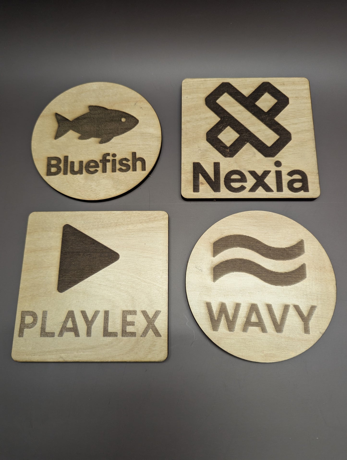 Custom Engraved Wood Coaster - Square