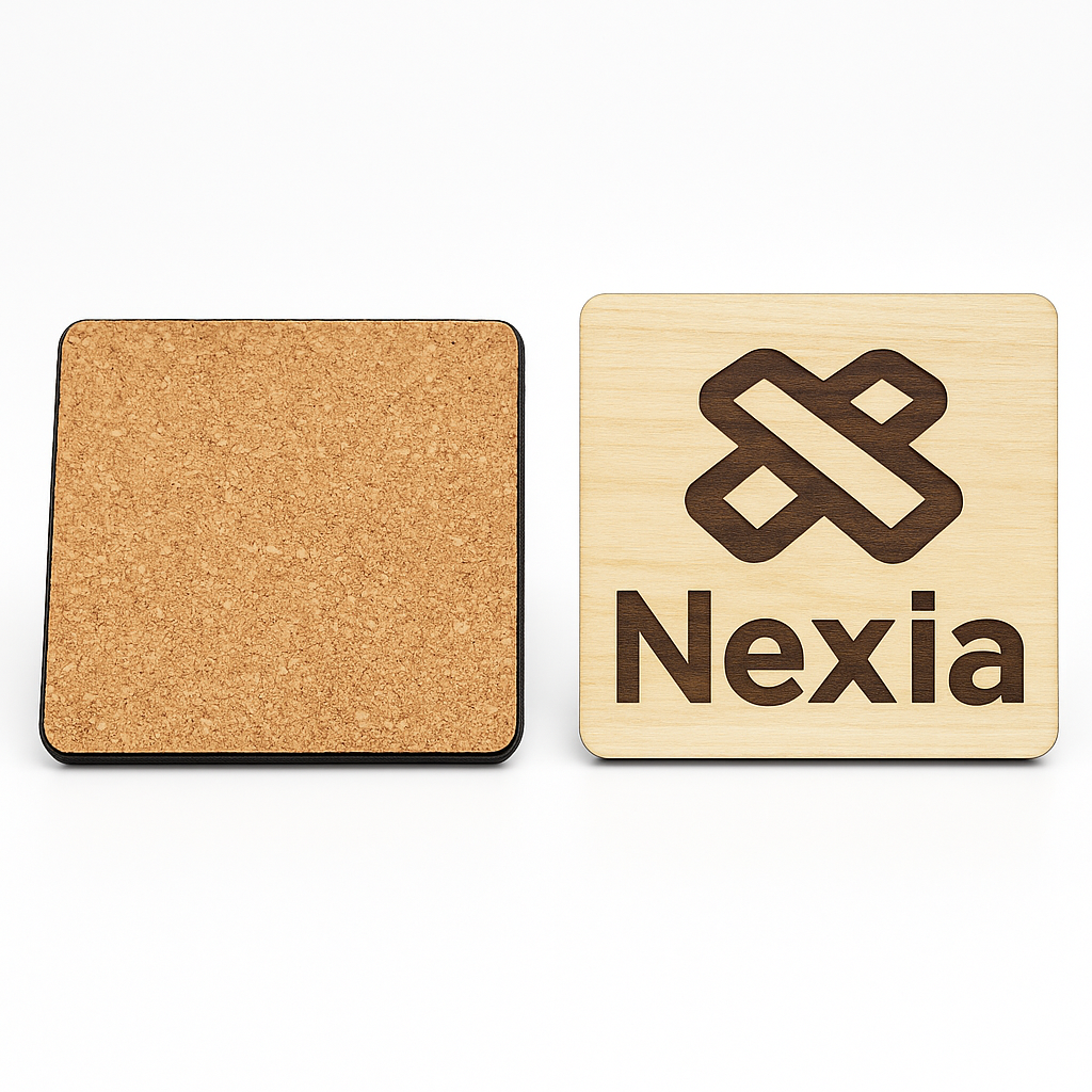 Custom Engraved Wood Coaster - Square